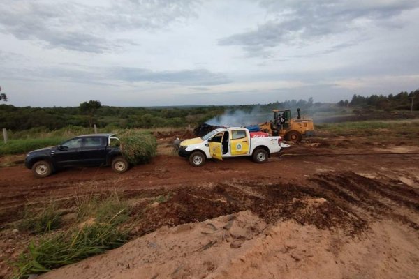 Se incendió en un aserradero en Garaví