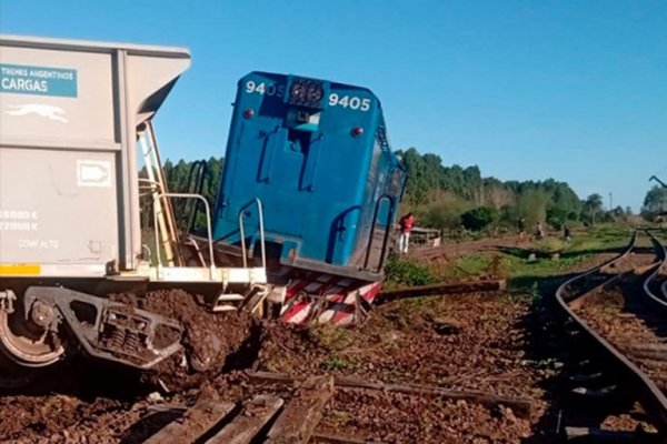 Descarriló un tren de cargas que partió desde la localidad de Curuzú Cuatiá