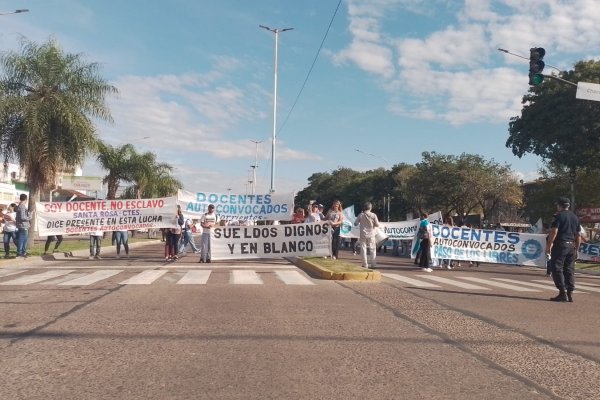 Carta abierta de docentes correntinos al gobernador ante intimidación policial