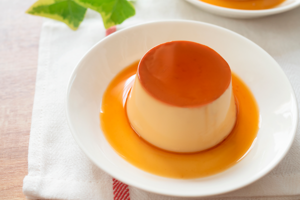 Delicioso flan de vainilla light