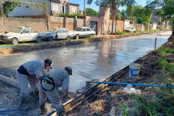 Se extiende una cuadra más la pavimentación de Ex Vía