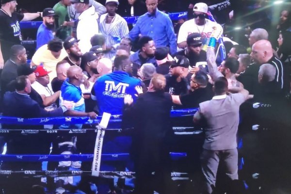 Escándalo en la última pelea de Floyd Mayweather: se enfrentó al nieto de un líder de la mafia y el combate terminó en una batalla campal