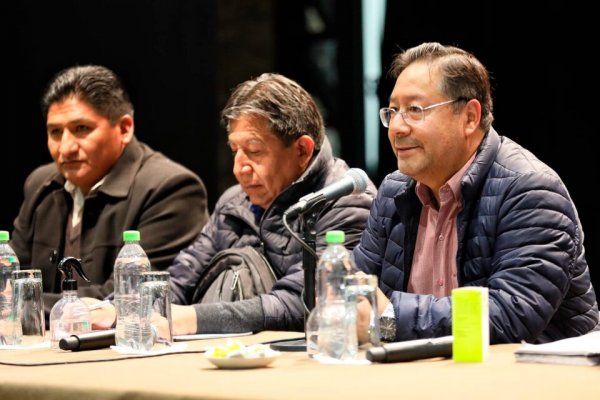 Luis Arce y Evo Morales se reunieron por separado con sus seguidores