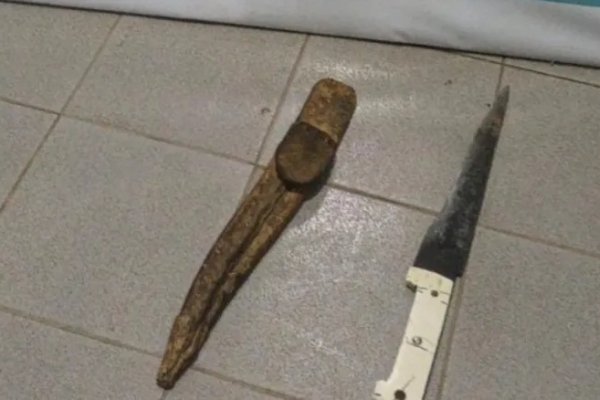 Atacó a su vecino con un cuchillo, tiene 67 años y terminó detenido