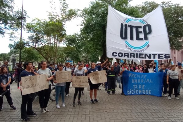 La protesta social en Corrientes: reclamaron obras para barrios pobres