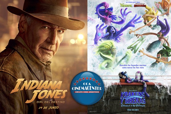 Indiana Jones y Krakens y Sirenas llegan este jueves a Cinemacenter
