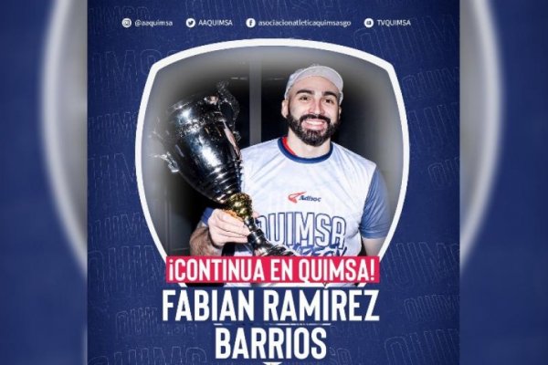 El correntino Fabián Ramírez Barrios renueva contrato con Quimsa