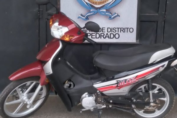 La Policía recuperó una motocicleta que había sido sustraída