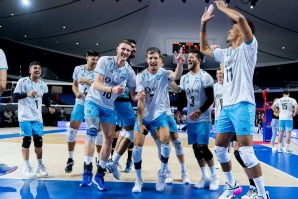 VNL: Argentina revirtió un partidazo y derrotó a Irán