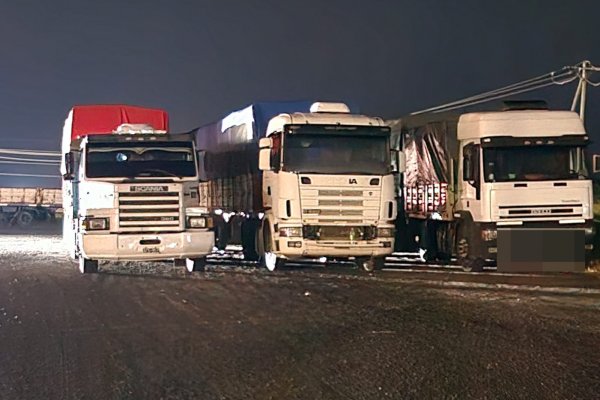 La Policía interceptó camiones con carga ilegal de soja