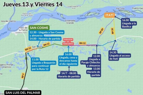 Presentaron el plan de seguridad para la 123ª Peregrinación de San Luis a Itatí