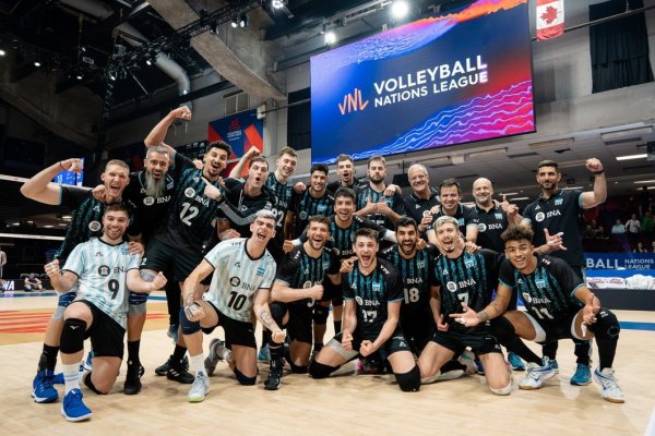 Vóley: Argentina jugará contra Italia por los cuartos de final de la Nations League