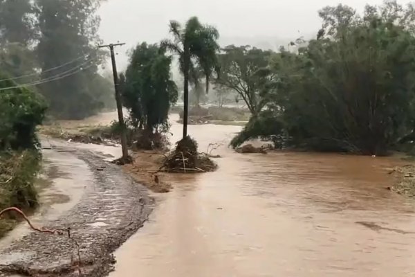 Un ciclon en Brasil cerca de Corrientes dejó un muerto y miles hogares sin luz