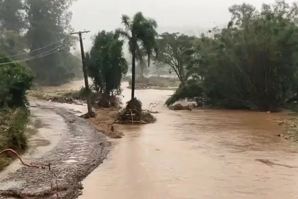 Un ciclon en Brasil cerca de Corrientes dejó un muerto y miles hogares sin luz