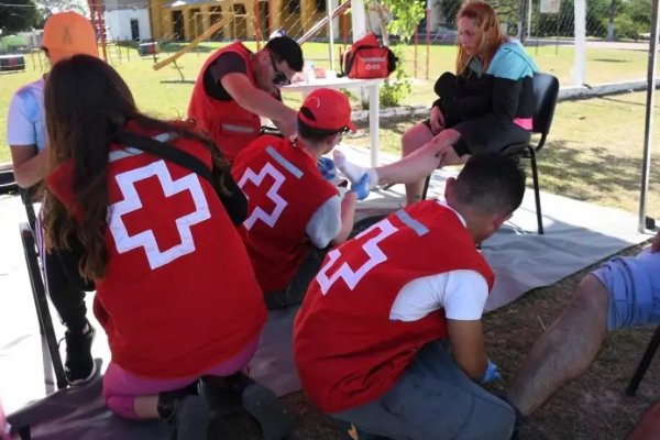 Más de 40 voluntarios de la Cruz Roja Corrientes asisten en la peregrinación