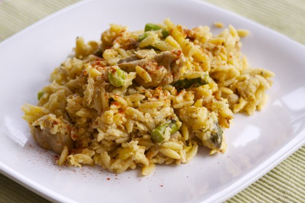 Ideal para días fríos: un risotto con pollo super delicioso