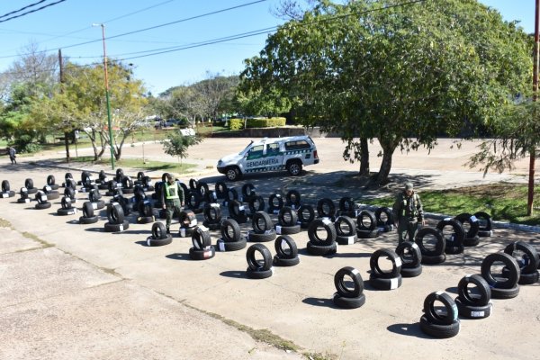 Corrientes: secuestran 187 neumáticos sin documentación en Ituzaingó