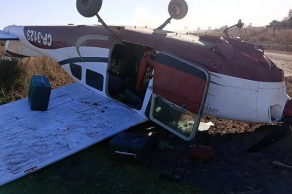 Chaco: cayó una avioneta y hallaron más de 300 kilos de cocaína