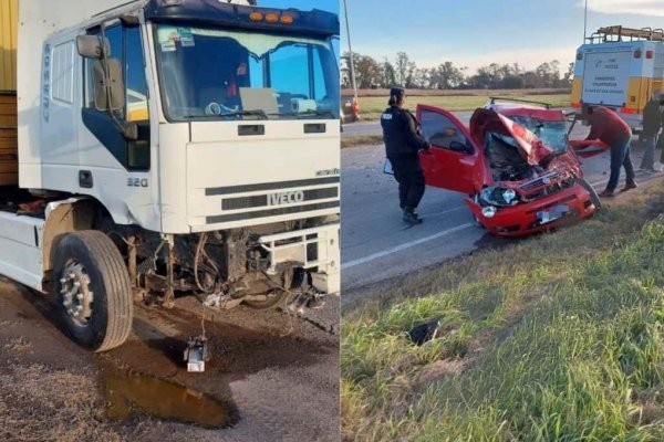 Una pareja de Corrientes casi muere debajo de un camión