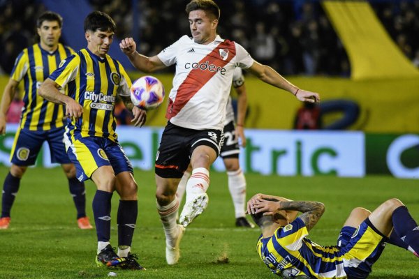 River y Central empataron en tres en un partidazo jugado en Rosario