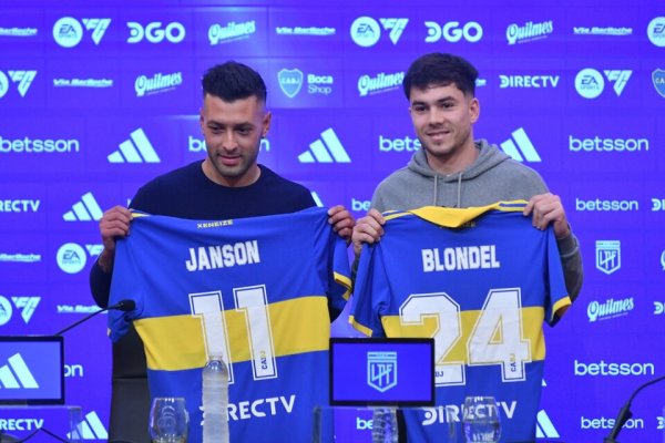 Blondel y Janson fueron presentados como refuerzos de Boca Juniors