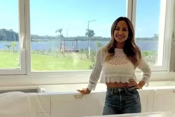 Lourdes Sánchez mostró cómo avanza la construcción de su nueva casa de Corrientes