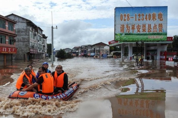Inundaciones en China: más de 600 mil personas fueron evacuadas por las lluvias en Hebei