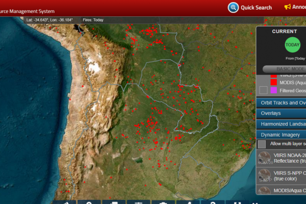 Incendios en Corrientes: mapeo satelital muestra varios focos activos