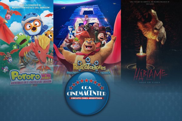 Cinemacenter Corrientes: Estrenos Háblame, Pororo: La película y Los Rescatadores: Regreso al Planeta Tierra