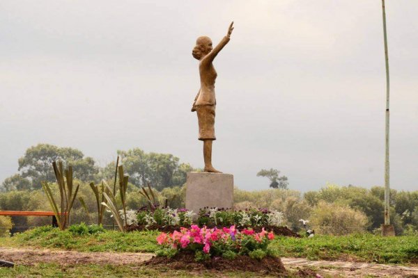 Corrientes: avanzan las obras de la Plazoleta “Eva Perón” en Mercedes