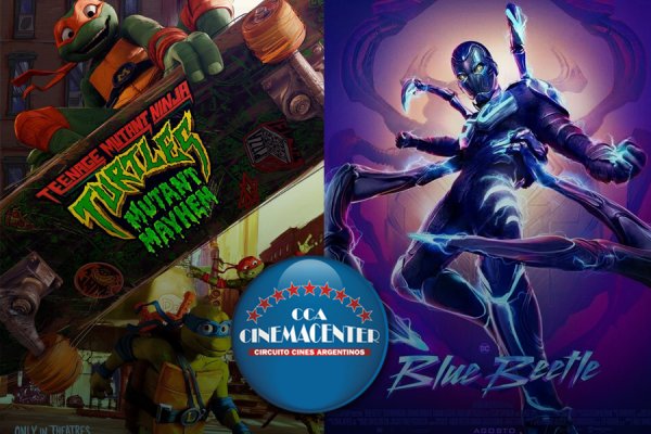 Cinemacenter Corrientes: renueva su cartelera con dos grandes estrenos Tortugas Ninja: Caos mutante y Blue Beetle
