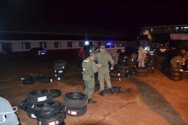 Corrientes: incautan 325 neumáticos sin documentación