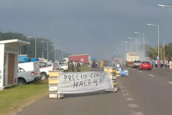  Apicultores correntinos se manifestaron en la Autovía 14