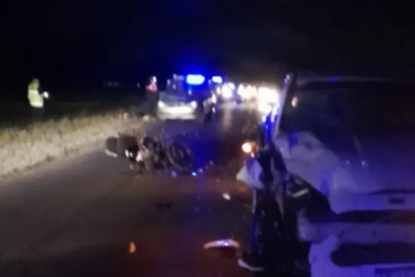 Corrientes: muere un motociclista al impactar contra un auto por Ruta 5