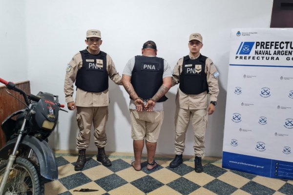Prefectura detuvo a un prófugo de la Justicia en Corrientes