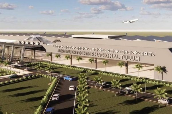 Tulum: así avanza la construcción del aeropuerto con la estación del Tren Maya