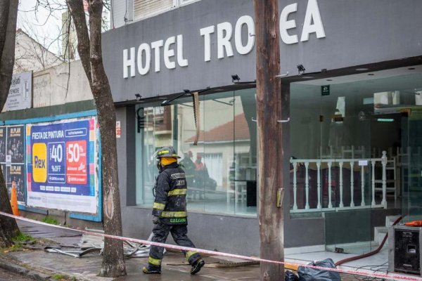 Susto por un incendio en un hotel de Mar del Plata
