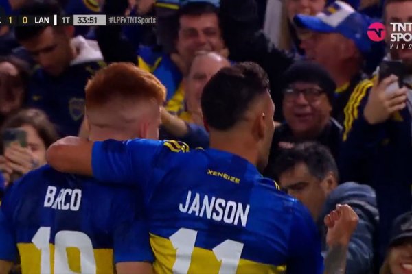 VIDEO | Janson abrió la cuenta en Boca vs Lanús y mete presión para la Libertadores