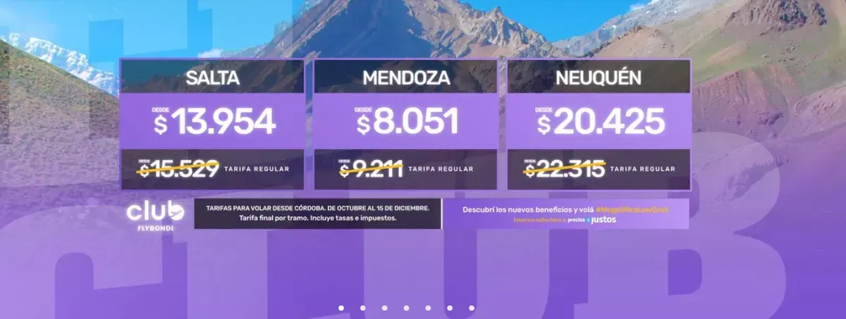 Aerolíneas Argentinas, JetSmart y Flybondi: Qué ofrecen cada una y precios