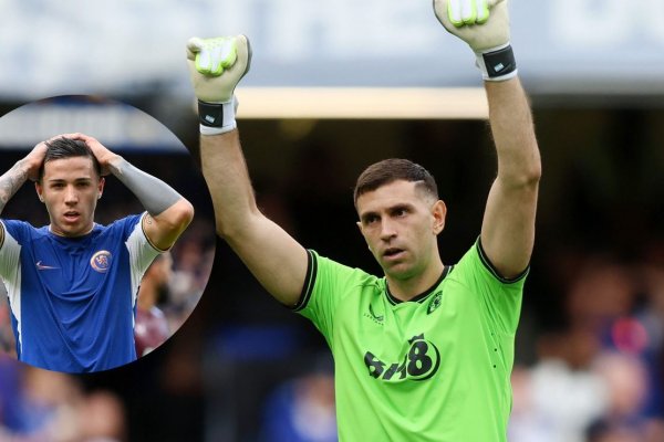 La brutales atajadas de Dibu Martínez que amargaron a Enzo Fernández en la Premier League