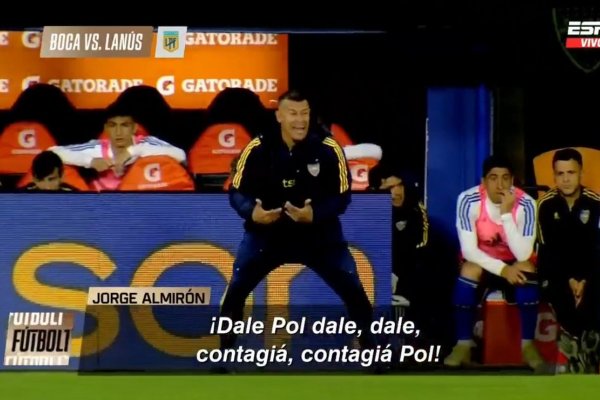 (VIDEO) Nueva frustración de Almirón con Pol Fernández en Boca