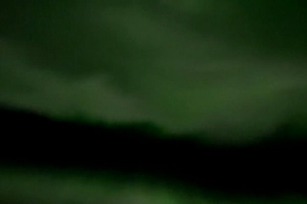 Una aurora boreal brilló en el cielo de Alaska