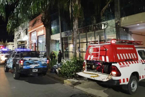 Principio de incendio en un hotel del microcentro correntino