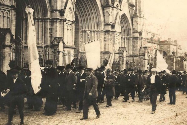 La primera peregrinación de trabajadores a la basílica de Luján