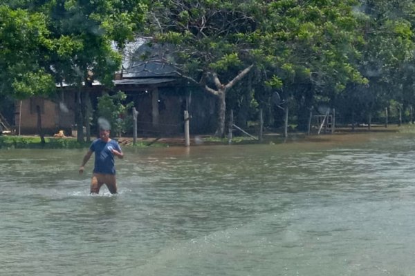 Una localidad de Corrientes tiene 91 evacuados y una ruta cortada por la crecida del río Uruguay