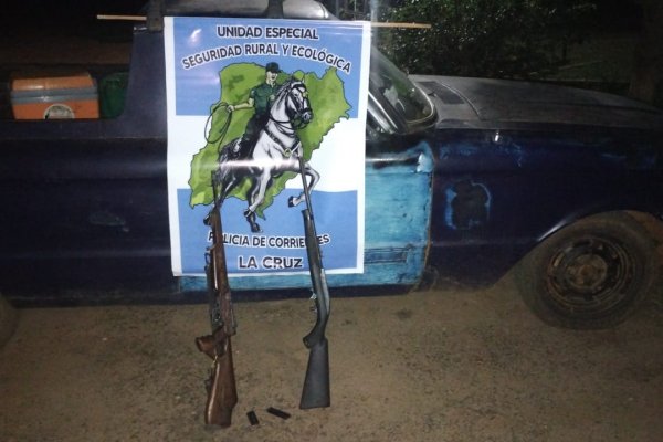 Corrientes: Cazadores fueron demorados por portar armas de fuego sin autorización y documentación