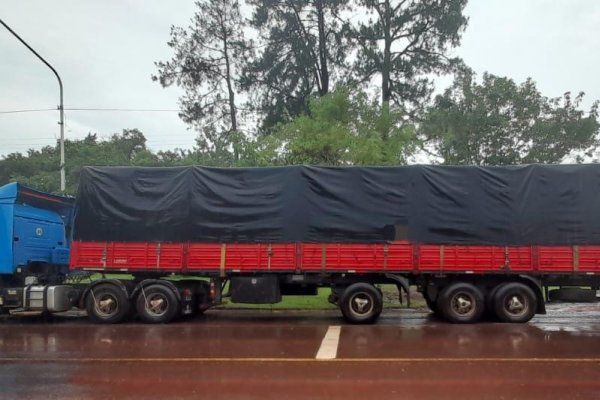 Corrientes: La Policía retuvo una carga de soja de más de 44 mil kilos por presentar documentaciones irregulares