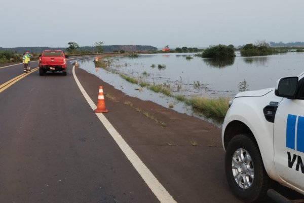 Amplían corte en RN 14 por crecida del Uruguay: no podrán entrar ni salir de Santo Tomé de 19 a 07