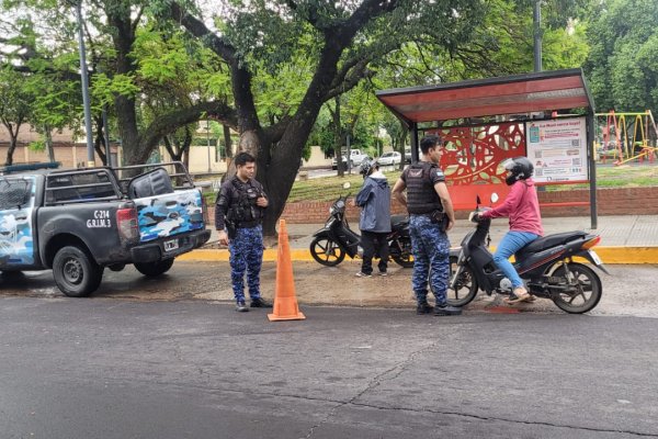 Labores de prevención de la Policía de Corrientes