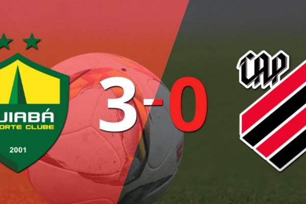 Doblete de Clayson en la goleada de Cuiabá frente a Athletico Paranaense